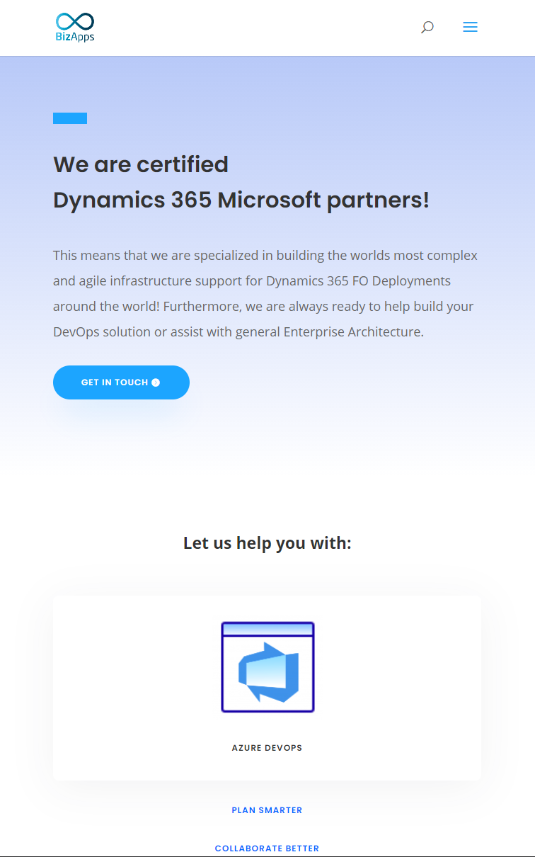 Dynamics webPage